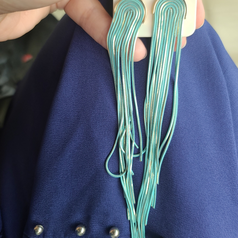 Boutique 9 Turquoise Tassel Earrings